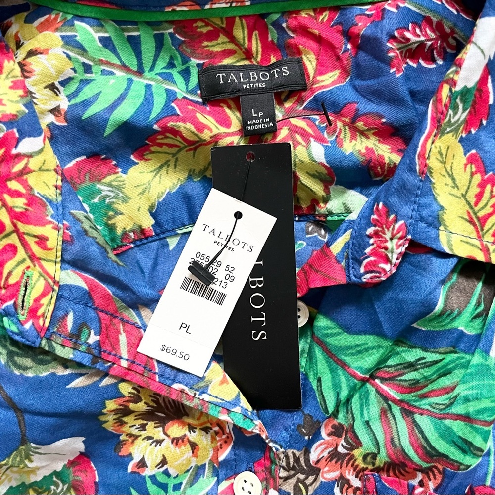 TALBOTS TROPICAL HAWAIIAN PRINT TOP NWT AND SKIRT Resort Vacation Date - Picture 2 of 12